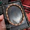 Antiguo cincel de oro proverbios tubo pulsera de diamantes nuevo estilo chino Fulu bebé Buda collar de cristal vintage traje