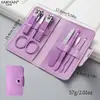 Set Completo de Herramientas para Manicura, Set Profesional para Principiantes, Set de 7 Piezas, Cortaúñas de Acero al Carbono, Set de Belleza para el Hogar, Material de Acero al Carbono