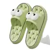 Zapatillas de Ojos Grandes Estilo Nuevo para Mujer, Zapatillas de Secado Rápido para Verano con Suela Gruesa y Tacto Suave, Adecuadas para Uso Interior en Casa, Antideslizantes y Lindas