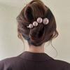 Acessórios de Cabelo de Alta Qualidade para Meninas com Temperamento Elegante, Presilha Torcida de Laço Fofa e de Luxo Leve, Estilo Simples de Desenho Animado para Cabelos Finos, Grampo
