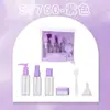 Set de Viaje Lmltop de 7 Piezas 50ml Cosméticos Sy760 Botella Rellenable Botella con Atomizador Botella de Presión Caja para Crema