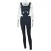 Macacão Esportivo Versátil Sexy Bodycon Color Sólida Feminino Estilo Europeu e Americano Transfronteiriço com Recorte nas Costas Decote nas Costas Cintura Média Apertado Peça Única