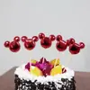 Birthday cake scene card insert love birthday cake five-pointed star PU flag decoration cake scene supplies