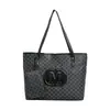 Bolsa Tote Feminina Moda Letras Grande Capacidade 2026 Estampa Novo Estilo Simples de Ombro
