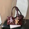 Bolsa Simples para o Dia a Dia Bolsa Plissada Fashion 2026 Ombro Único de Mão Estilo Coreano Nicho Bolsa de Axila Feminina Grande Capacidade Bolsa da Moda