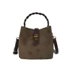 Bolso de mano nuevo de comercio exterior transfronterizo, bolso tipo cubo moderno y elegante para mujer, con un diseño único, adecuado para el trabajo diario, y se puede llevar como bolso de hombro o bolso cruzado