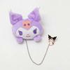 Broche de cadena de peluche de dinosaurio Pikachu tigre acostado panda muñeco de peluche de dibujos animados broche pasador lindo accesorios