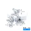 Soporte de Esquina Mariposa de Aleación de Zinc de Ángulo Recto Engrosado Combinación Tres en Uno Hierro de Ángulo Conector de Armario Tablero de Estante Fijo Desmontable
