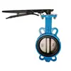 En Stock Al Por Mayor Hierro Dúctil Sellado Suave Abrazadera en Mariposa D71X-16Q Turbina Manual Bidireccional Abrazadera en Mariposa