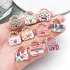 Accesorios de Joyería Vintage DIY Transfronterizos, Dijes Estampados Esmaltados para Bolsos, Pendientes Creativos, Collares, Colgantes para Llaves