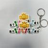 Pago de fábrica llavero de goma suave de dibujos animados venta al por mayor accesorios de llavero de PVC con impresión a color