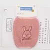 Estilo Nuevo Otoño e Invierno Manga de Terciopelo Teddy Manga Corta para Bebé Anti-Manchas Mangas para Manos Mangas Bordadas de Oso y Conejo Lindas Venta al por Mayor