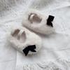 Zapatos de Invierno para Bebé 2024 Zapatos Lindos para Bebé Niña Plus Terciopelo Antideslizantes para Niño Pequeño Zapatos Cálidos Peludos Ropa Exterior Zapatos de Algodón