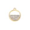Accesorios de Colgante Semicircular, Colgante Pequeño de Diamante, Joyería de Aleación con Collar, Pulsera, Ropa, Bolsa, Aretes, Accesorios para la Cabeza DIY