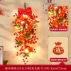 2026 Año del Caballo Decoración de Año Nuevo Fruta y Personaje de la Fortuna Adornos Colgantes Colgantes de Puerta Festival de Primavera Decoraciones de Año Nuevo Fortuna y Riqueza Decoraciones de Entrada