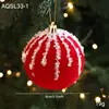 Nueva Bola de Terciopelo Rojo con Lentejuelas Brillantes para Árbol de Navidad, Exhibidor de Ventana y Accesorios de Decoración para Centros Comerciales