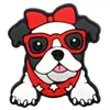Los 100 Clips para Bolígrafo de Plástico Suave de PVC con Forma de Perro Más Vendidos de Amazon Accesorios Decorativos Dibujos Animados Clips para Bolígrafo de Punta Redonda
