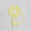 Tapa Antipolvo para Popote 10mm Flor Begonia Crisantemo Nube Decoración de Popote Lazo Lindo Tapón Antiderrames Stanley