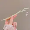 Horquilla Hanfu Estilo Antiguo Qipao para Mujeres Recogido de Alto Nivel Horquilla de Madera Nicho Horquilla de Lujo Ligero Accesorios para el Cabello con Colgantes y Borlas