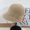 Sombrero de Punto Estilo Coreano con Lazo para Mujer Ala Ancha Hace que la Cara Parezca Más Pequeña Sombrero de Pescador Tejido Cálido y Moderno para Otoño e Invierno Sombrero de Cubo Versátil