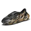 Zapatos Kanye de Cocodrilo de Coco para Hombre Ropa de Verano Exterior Ins Tendencia Antideslizantes Playa Suela Gruesa Antideslizantes Sandalias de Pareja
