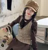 Conjunto de Ropa de Otoño para Niñas 2026 Nuevo Estilo para Niños Mayores, Conjunto de Dos Piezas Falso Estilo Maillard (Top y Pantalones de Pierna Ancha), Conjunto de Dos Piezas Estilo Coreano