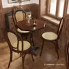 Juego de mesa y sillas de madera maciza estilo retro americano para café y bar, adecuado para panaderías, tiendas de postres y té de leche, mesas comerciales para restaurantes occidentales