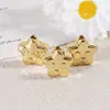 Colgante de Estrella Durmiente de Doble Cara con Agujero Recto de 12 mm Separadores para Cadena de Teléfono Móvil Cuentas Espaciadoras Bolsas de Expresión Estrella DIY Material de Accesorios para Joyería