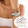 Europeo y Americano Transfronterizo Navidad Alce Arcilla Polimérica Suave Colorido Arcilla Polimérica Suave Pulsera Joyería Nicho Letra Traje de Pulsera Elástica