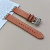 Adecuado para Correa de Reloj de Cuero Genuino Apple S11, Cuero de Grano de Árbol Colorido, Piel de Vaca de Doble Cara, Pulsera de Moda Iwatch10Se9