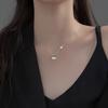 Collar Nalan Serie Mariposa Plata S925 Verano Fresco para Mujer Cadena de Clavícula Simple con Incrustaciones de Diamantes D7713