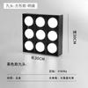 Sala de estar minimalista sin iluminación principal luces cuadradas de caja luces de cubo luces de rejilla LED focos de techo downlights abiertos
