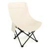 Silla reclinable de respaldo alto con forma de luna, plegable, para acampar al aire libre, portátil, multifuncional, para el hogar y la pesca.