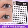 [8 Filas de Pestañas Pequeñas sin Pegamento] Xiaolu Wanyan Xiaoxinzi de una Sola Pieza Perezosas para Principiantes Delgadas sin Pegamento