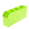 Porta-canetas Inclinado Plástico Transparente Fosco Porta-canetas Multi-grade Estojo Criativo para Canetas de Estudante Caixa de Armazenamento para Pincéis de Maquiagem de Mesa
