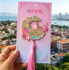 Adesivo de geladeira de Xiamen atrações turísticas característica lembrancinhas adesivo de geladeira de cola de três camadas de madeira adesivo de geladeira com fonte metálica