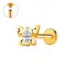 Zeming Original Douyin Más Vendidos F136 Aleación de Titanio y Circonio Aretes de Tachuela Diseño de Nicho Perforación de Lóbulo de la Oreja Tachuelas para Cartílago de la Oreja Estilo Europeo Americano