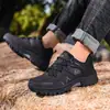 Sapatos Masculinos para Caminhada ao Ar Livre, Antiderrapantes, Resistentes ao Desgaste, Impermeáveis, Novos Sapatos de Segurança Respiráveis para Canteiro de Obras 2026
