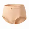 Pantaletas Triángulo Yansu para Mujer 7A Antibacterianas Transpirables Alta Elasticidad Suaves Agradables a la Piel Sensación de Nube Suaves Antibacterianas de Cintura Media