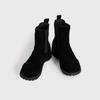 En stock Estación Europa Nuevas Botas Martin de Gamuza para Mujer Estilo Británico Suela Gruesa Elevadas Manga Corta Piel Esmerilada Botas de Motocicleta
