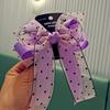 Accesorios para el cabello para niños, venta al por mayor, material coreano, hilo de lunares, lazo, horquilla, clip superior, tocado ET83
