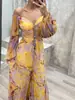 Vestido Plissado de Manga Longa Festa Europeia e Americana Amazon 2025 Solto Casual Feminino