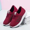 Sapatos Esportivos Casuais de Estilo Coreano por Atacado para Comércio Exterior, Sapatos de Tecido Moldados por Injeção de Cano Baixo com Solados Macios, Antiderrapantes, Disponíveis em Salto Alto e Salto Baixo