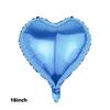 Em estoque 18 polegadas estrela de cinco pontas balão de alumínio amor balão quadrado redondo festa casamento aniversário balão