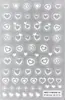 Transfronterizo especialmente para pegatinas de flor para decoración de uñas al por mayor girasol lirio margarita pegatinas de uñas adhesivas transparentes