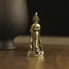 Chaveiro Pingente de Carro Ruyi Mazu de Latão Estilo Étnico Retro Pingente para Bolsa de Homem e Mulher Artesanato Pequenos Enfeites