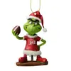Adorno Navideño del Grinch Jugador de Fútbol Árbol de Navidad Transfronterizo Nuevo Producto Decoración del Hogar Acrílica Monstruo de Cabello Verde