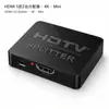 Divisor HDMI 4K de 1 entrada y 2 salidas, Dispositivo de Compartición de Pantalla de Alta Definición Uno a Dos, Divisor de Video 1X2 con Cable de Alimentación