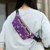 Riñonera Deportiva Ligera, Bolso de Pecho para Mujer con Estampado Floral de Moda, Bolso Cruzado Ligero y Ajustado para Teléfono y Monedas al Aire Libre