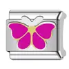 2025 Novas Joias Modulares de Aço Inoxidável Itália Acessórios Modulares DIY Acessórios para Pulseira Animal Borboleta